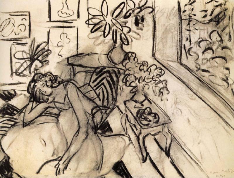 Henri Matisse Lying woman oil painting image